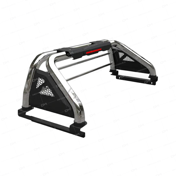 Roll Bar Hexagonal Cromado con Neblinera